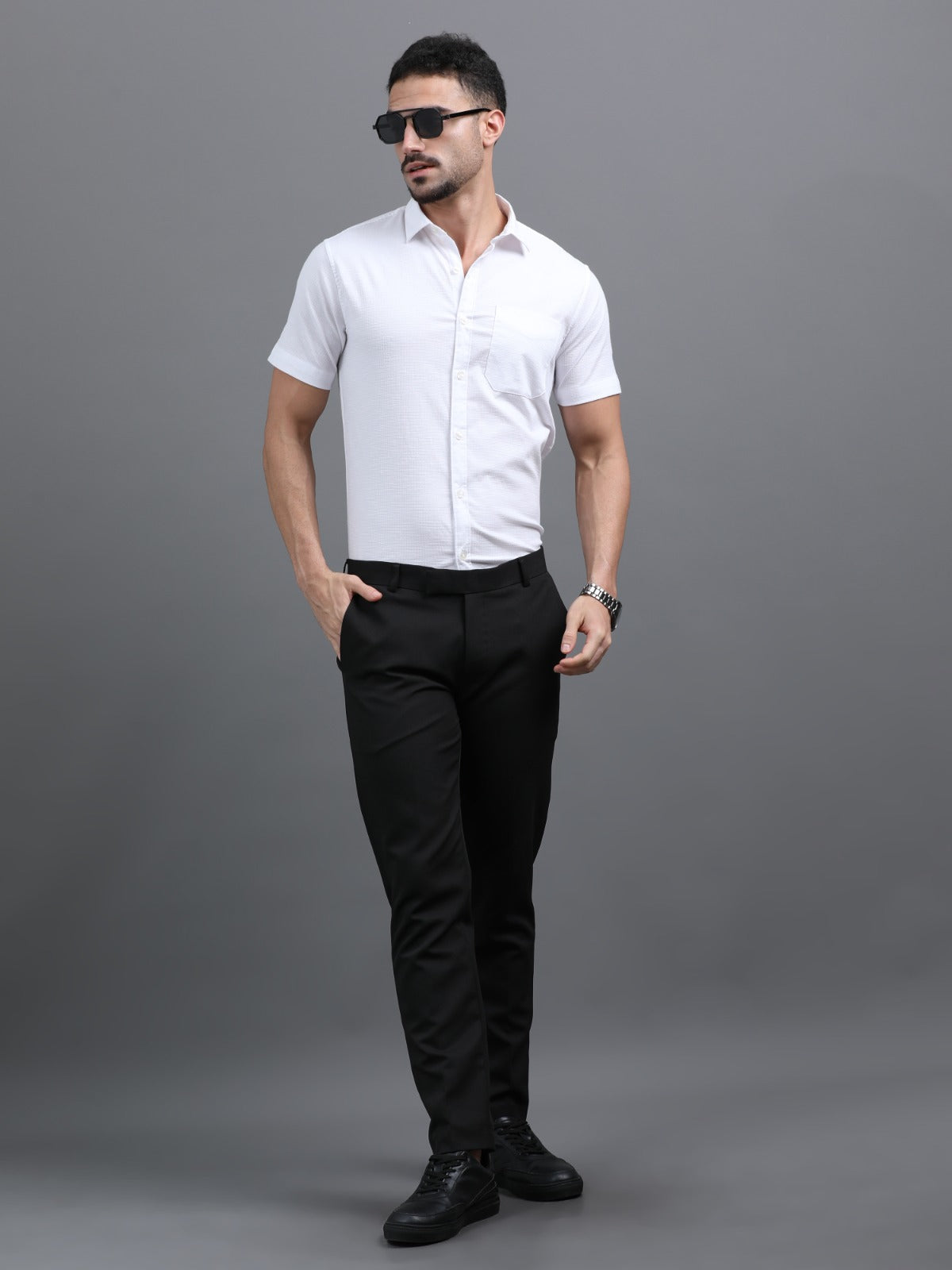 Men’s Classic White Short Sleeve Shirt